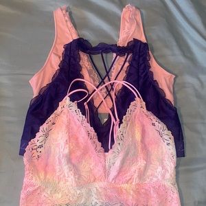🌟💫✨3 Victoria’s Secret Lace Bralettes✨💫🌟